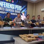 Polres Bangka Barat Gagalkan Peredaran 24 Kg Ganja, Dua Kurir Diamankan
