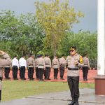 Polres Bangka Barat Gelar Apel Pergeseran Pasukan Pengamanan TPS Pemilu 2024