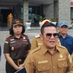 Bupati Riza Ingatkan Satlinmas Pemilu Jangan Takut Menghadapi Intervensi