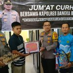 Kapolres Bangka Barat Beri Santunan untuk Anak KPPS yang Meninggal