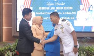 Lepas Sambut Danlanal Babel, Sekda Naziarto : Selamat Datang Kolonel Laut (P) Erwin Herdianto