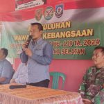 Satgas TMMD bersama Kesbangpol Basel Berikan Penyuluhan Wawasan Kebangsaan di Desa Tepus