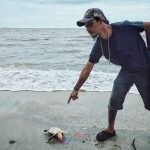 Nelayan Pantai Zibur Toboali Keluhkan Air Laut Tercemar Limbah, Diduga Berasal dari Aktivitas Tambak Udang