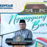 HUT Kota Sungailiat, Pemkab Bangka Gelar Nganggung Bersama Masyarakat