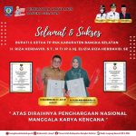 Bupati Basel dan Ketua Tim Penggerak PKK Raih Penghargaan Manggala Karya Kencana 2024