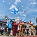 Bupati Sukirman Hadiri Pelepasan 157 Peserta Didik SMPN 1 Tempilang