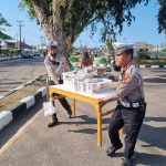 Satlantas Polres Bateng Tertibkan Pedagang Liar di Kawasan Bundaran Kota Koba