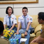 Terima Audiensi Paskibraka Terpilih Tingkat Nasional Asal Babel, Ini Harapan Pj Sekda