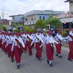 Hari Pertama, 230 Regu PAUD dan SD Ramaikan Lomba Baris Indah di Bangka Selatan