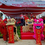 Komunitas Barongsai Toboali Ikut Meriahkan Pawai Karnaval di Bangka Selatan