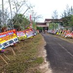 Ratusan Karangan Bunga Banjiri Gedung DPRD Basel Jelang Pelantikan Anggota Dewan Periode 2024-2029