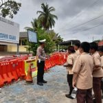 Satlantas Polres Bateng Sosialisasikan Nilai-nilai Kepolisian kepada Pelajar