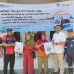Dekatkan Akses Pelayanan Kesehatan Bagi Masyarakat, Mobil Sehat PT Timah Datangi Desa Pasir Putih Basel