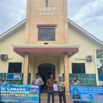 Sat Lantas Polres Bangka Tengah Lakukan Sosialisasi dan Imbauan di Gereja HKBP Koba