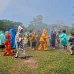 Seru Banget, PT Timah Edukasi Bahaya Api Bagi Puluhan Anak-anak TK Santa Maria Mentok