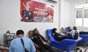 HUT Divisi Humas Polri Ke 73, Polda Babel Gelar Donor Darah