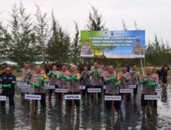 Galakkan Ketahanan Bumi Penanaman Sejuta Pohon, Polda Babel Kembali Tanam 10.500 Bibit di Desa Baskara Bakti