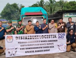 KPU Bangka Barat Mulai Distribusikan Logistik Pilkada 2024 ke 6 Kecamatan