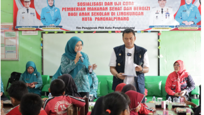 Pj Walikota Pangkalpinang Uji Coba Program Makan Siang Bergizi Untuk Siswa SD Dan SMP
