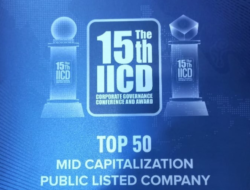 Dua Tahun Berturut, PT TIMAH Tbk Raih Penghargaan Top 50 MID Capitalization Public Listed Company pada The 15th IICD CG Conference and Award 2024