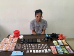 Miliki Puluhan Paket Sabu dan Sepucuk Senjata, Pria Paruh Baya Diringkus Ditresnarkoba Polda Babel