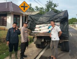 Polres Basel Dampingi Pendistribusian Pupuk dan Bibit Padi Bersubsidi