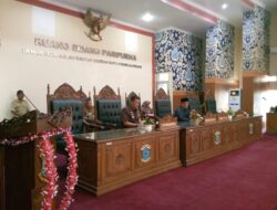 Bangun Jaya Pimpin Rapat Paripurna Pandangan Umum Fraksi Terhadap Tiga Raperda Pemkot Pangkalpinang