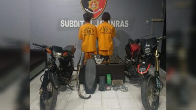 Terekam CCTV, Dua Pemuda Tanggung Pelaku Curanmor Dibekuk Tim Jatanras Polda Babel