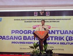 Ketua Komisi XII DPR RI Resmikan Penyalaan Perdana Program BPBL di Belitung Bersama Kementerian ESDM dan PLN