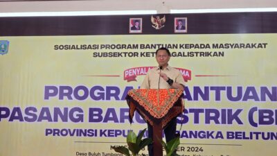 Ketua Komisi XII DPR RI Resmikan Penyalaan Perdana Program BPBL di Belitung Bersama Kementerian ESDM dan PLN