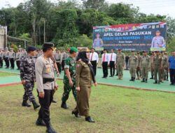 Pimpin Gelar Apel Kesiapan Operasi Lilin 2024, Wabup Debby Sampaikan Amanat Kapolri