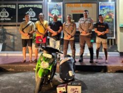 Polsek Koba Amankan Pelaku Pencurian Aki Kapal Nelayan Desa Kurau Timur