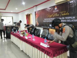 170 Personel Polres Basel Diterjunkan Amankan Pleno Penetapan Bupati dan Wakil Bupati Terpilih