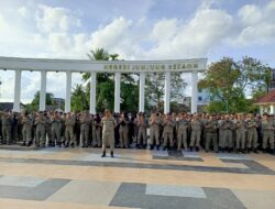 Ratusan Personel Satpol-PP, Damkar dan PB Dikumpulkan Dalam Apel Besar, Sekda Hefi: Penguatan Semangat Pelayanan Publik Lebih Responsif