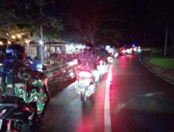 Antisipasi Geng Motor, Polres Bangka Barat Lakukan Patroli Gabungan