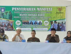 Baznas Bangka Barat Salurkan Bantuan Uang Tunai kepada Warga Kurang Mampu