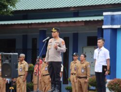 Polres Bangka Selatan Deklarasikan Anti Geng Motor dalam Upacara Bendera di SMP/SMA
