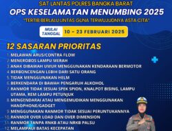 Operasi Keselamatan Menumbing 2025 Kembali Digelar, Ini Sasarannya