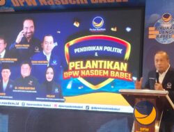 Lantik Kepengurusan Baru DPW Partai Nasdem Babel, Ini Harapan Saan Mustopa