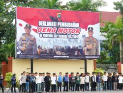Gelar Deklarasi Pembubaran Geng Motor, Kapolda Babel: Selamatkan Generasi Muda untuk Wujudkan Indonesia Emas 2045