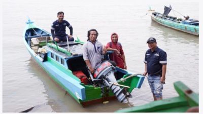 Mesin Tempel Untuk Nelayan, PT Timah Bantu Kelompok Nelayan Samudera Indah Agar Bisa Melaut Lebih Jauh