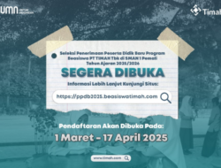 Siapkan Dirimu, PT Timah Kembali Buka Program Kelas Beasiswa Pada SMAN 1 Pemali, Berikut Jadwal Pendaftaranya