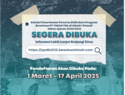 Simak, Ini Persyaratan yang Harus Disiapkan untuk Daftar Porgram Kelas Beasiswa PT Timah Pada SMAN 1 Pemali