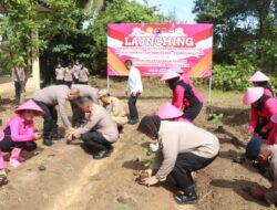 Dukung Program Perkarangan Pangan Lestari Polri, Polda Babel Tanami Ribuan Bibit Tanaman & Lepas 5000 Bibit Ikan