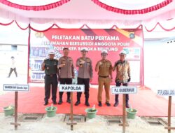 Groundbreaking Perumahan Bersubsidi Anggota Polri, Kapolda Babel: Semoga Bisa Membantu Anggota Memiliki Rumah