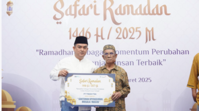 Momen Bulan Ramadan, PT Timah Serahkan Bantuan Untuk Musala Al Falah di Belitung Timur
