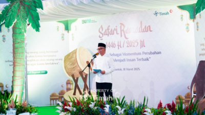 Rangkaian Safari Ramadan PT Timah Berlanjut di Bangka Barat, Silaturahmi dan Berikan Santunan Bagi Masyarakat