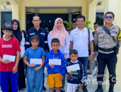 PT Timah Berbagi Kebahagiaan Bersama Anak Yatim dan Piatu, Zahra: Mau Beli Baju Lebaran