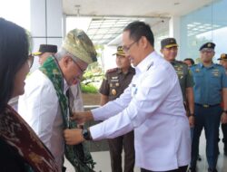 Bersama Forkopimda, Pj Gubernur Sugito Sambut Kedatangan Kepala BNN RI
