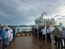 Peresmian Pelayaran Perdana KM Gandha Nusantara 09, Wabup Debby: Tingkatkan Konektivitas Antarpulau di Bangka Selatan